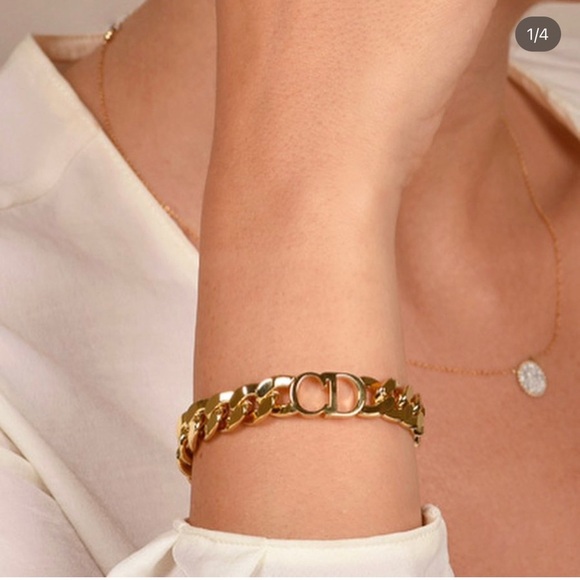 Fancy Stainless Steel stamped Cuban Necklace Bracelet Gold Choker Line - Picture 9 of 11